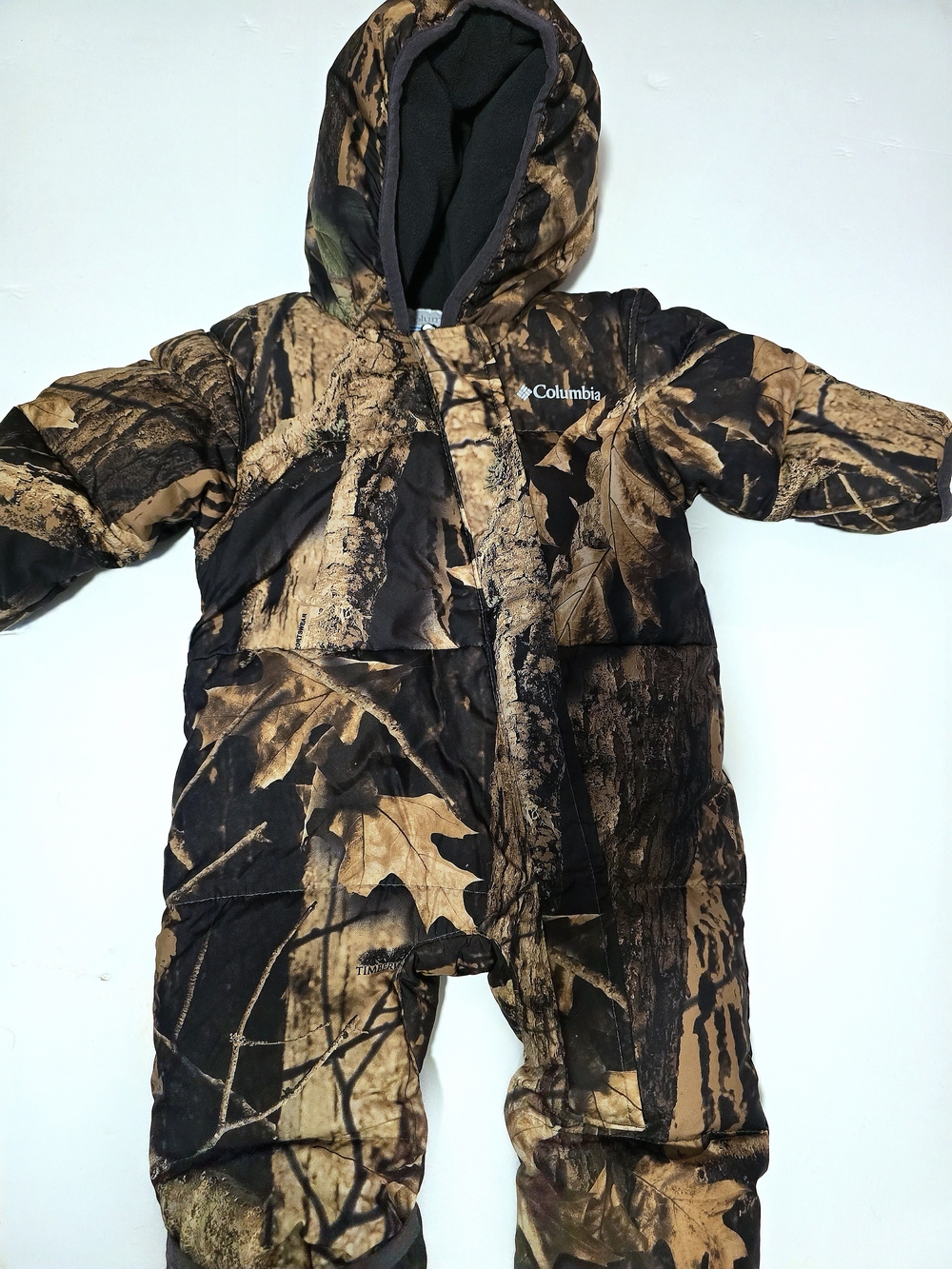 Columbia Brown & Black Camouflage Infant Snowsuit